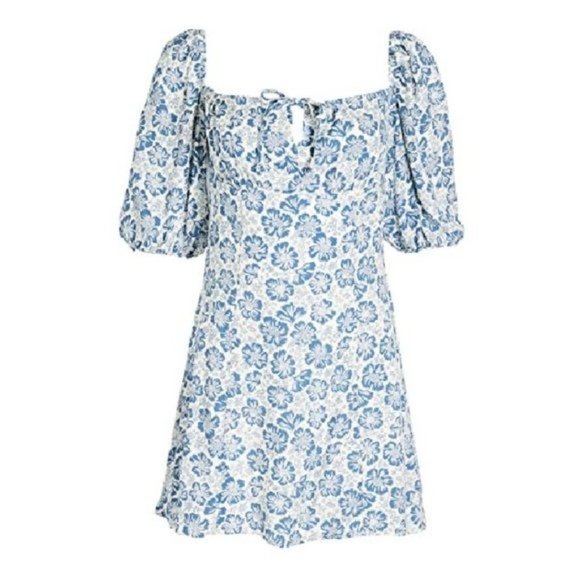 NEW Reformation Sette Dress Waltz Puffy Sleeves - Picture 5 of 8